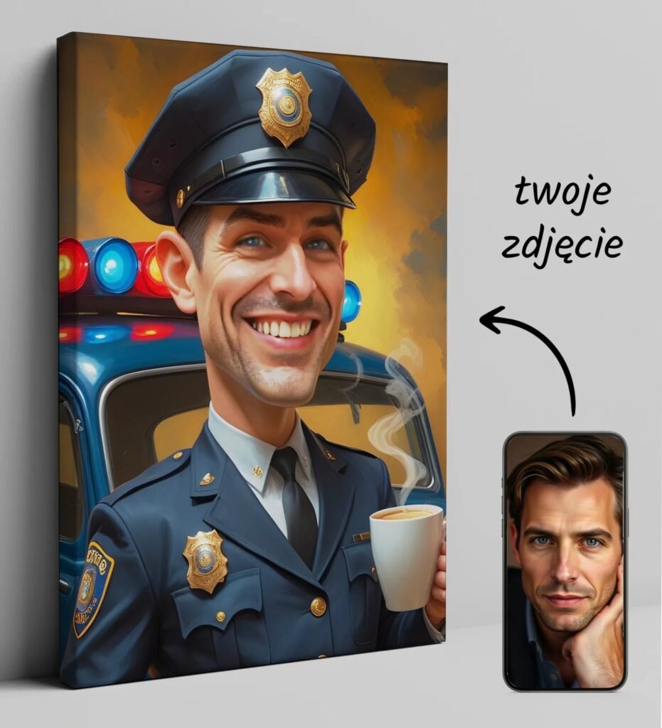 The Caricature of the Policeman in the Style of Leonardo da Vinci — design gallery image 1
