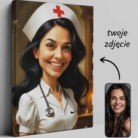 Caricature of a Nurse in the Style of Leonardo da Vinci — design gallery image 1