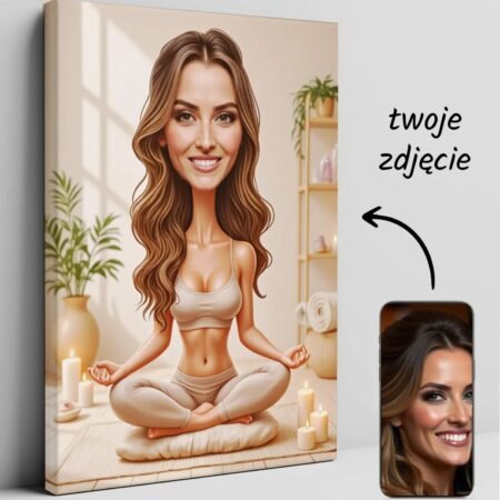 Caricature of the female yogini — design gallery image 1