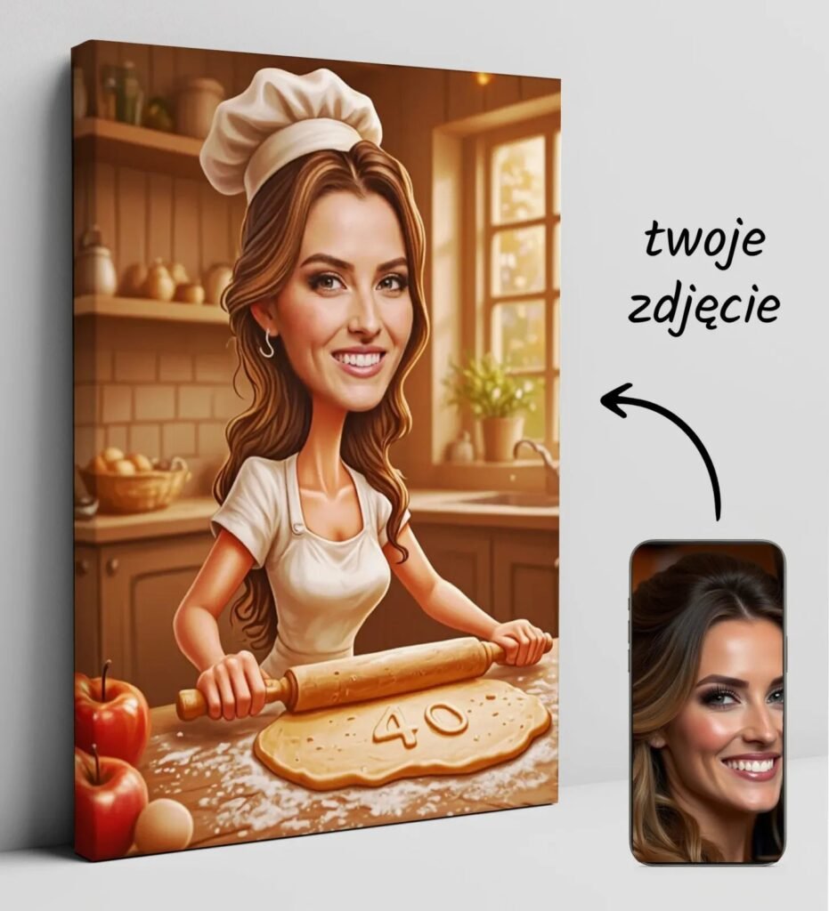 Caricature for a birthday cook — design gallery image 1