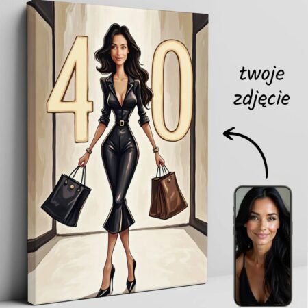Birthday gift with a digit on the back of the boutiques — design gallery image 1