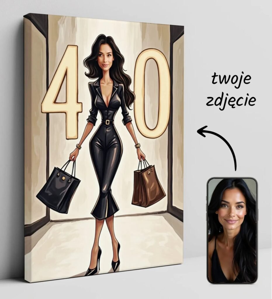 Birthday gift with a digit on the back of the boutiques — design gallery image 1