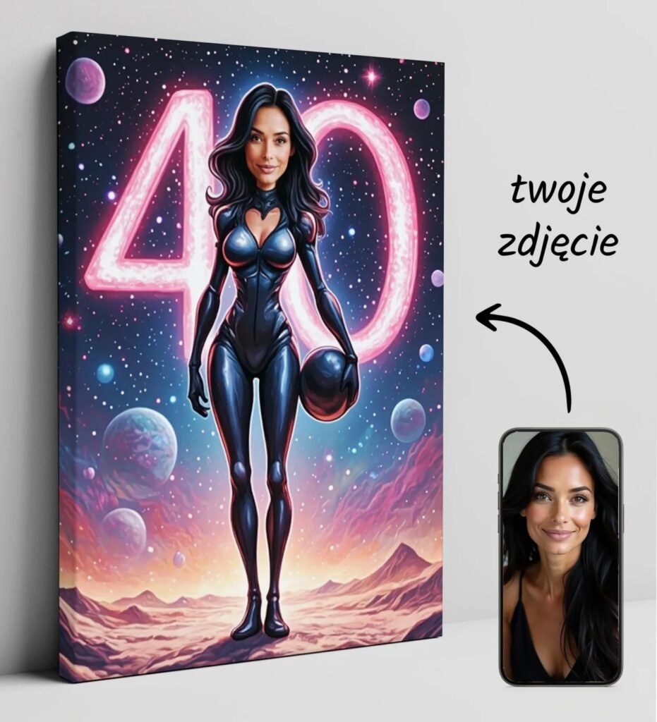 Personalized caricature of a woman in the sci-fi style — design gallery image 1