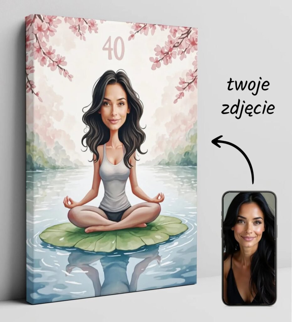The birth caricature of a zen-style woman — design gallery image 1