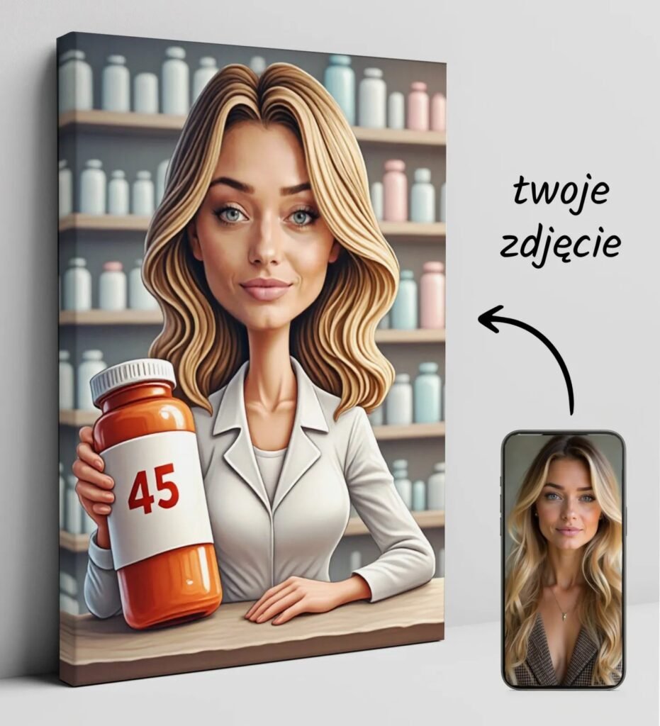 Pharmacy caricature of pharmacists — design gallery image 1