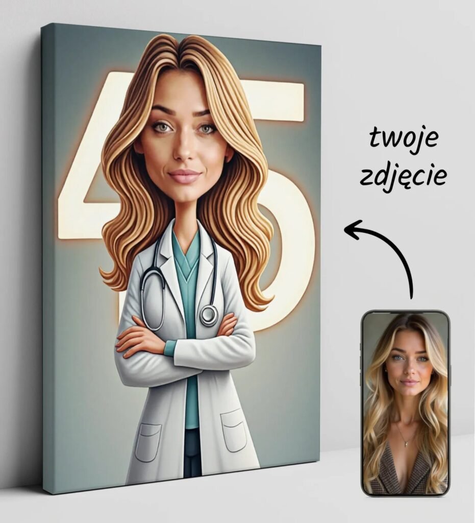 Medical Caricature – Original Birthday Gift — design gallery image 1