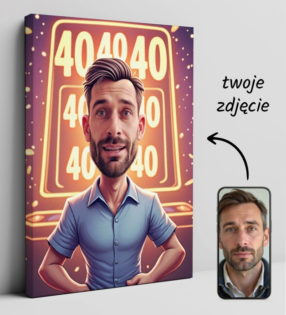 Caricature with photos – casino player — design gallery image 1