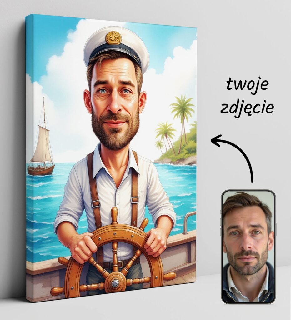 Mariner's caricature from photos — design gallery image 1