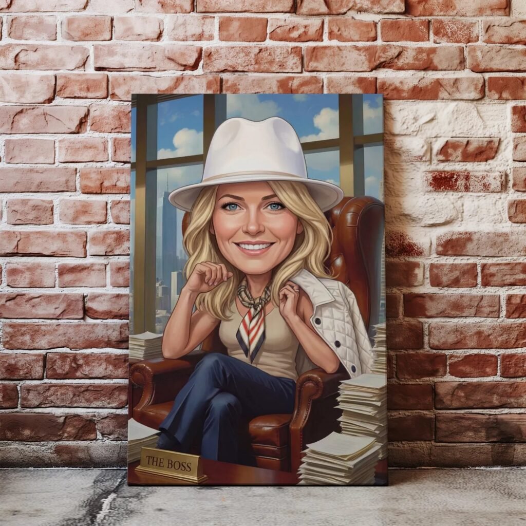 Portrait of a businesswoman - idea for the boss for a gift — design gallery image 1